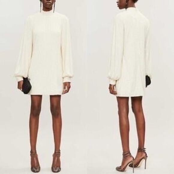 ALEXIS  Alyna Cream Sequin mini party Dress in size M - Picture 2 of 15